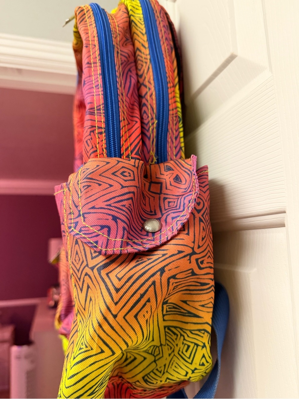 Colorful Geometric Gradient Volcom Backpack - Picture 4 of 7
